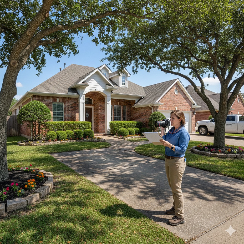 Real Estate Appraiser inspecting a residential property